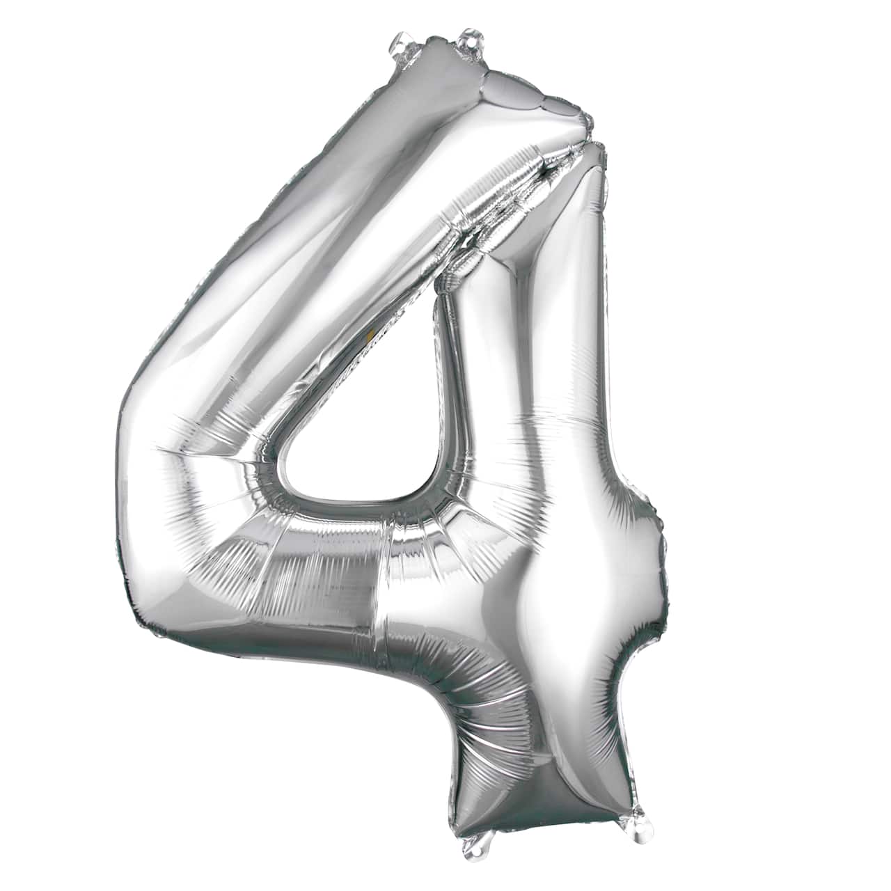 34" Silver Number Foil Balloon